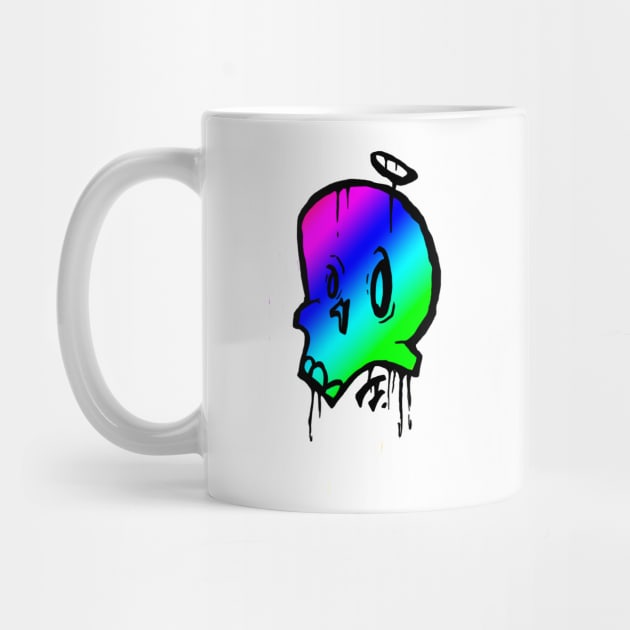 rainbow skull by Reach_Artt